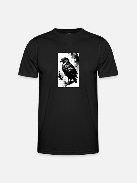 Aigle | Oiseaux | Liberté | Animaux - T-shirt sport Homme - noir