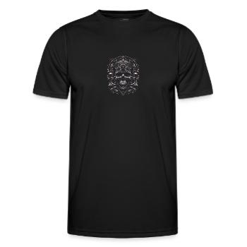 Baroque Skull Majesty - Men's Functional T-Shirt - black - Front - AI Model Male 178 dark (178cm)
