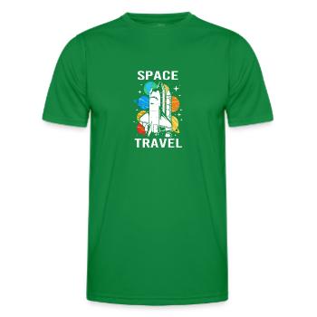 Univers du système solaire - T-shirt sport Homme - vert - Devant - AI Model Male 178 dark (178cm)