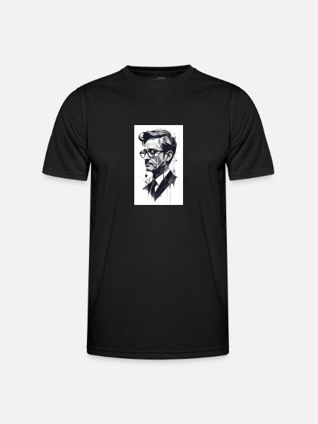 Abstract man - Men's Functional T-Shirt - black