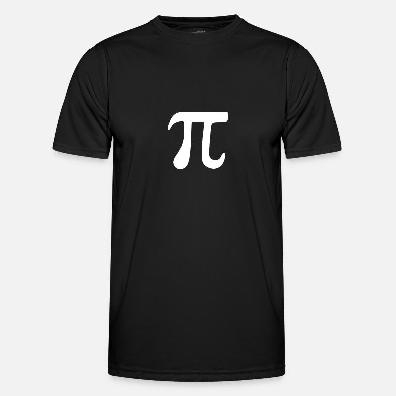 Math Pi-Symbol Pi - Männer Funktions-T-Shirt - Schwarz