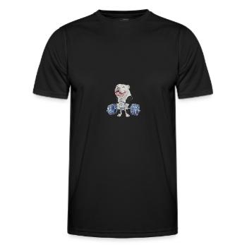 Muscle Bully - Männer Funktions-T-Shirt - Schwarz - Vorne - AI Model Male 178 dark (178cm)