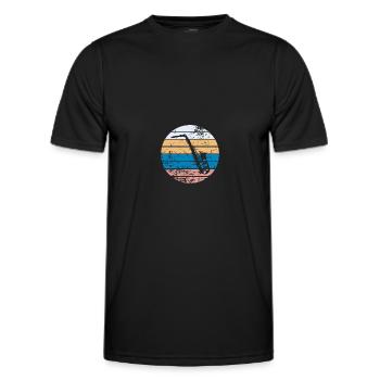 Saxofon - Männer Funktions-T-Shirt - Schwarz - Vorne - AI Model Male 178 dark (178cm)
