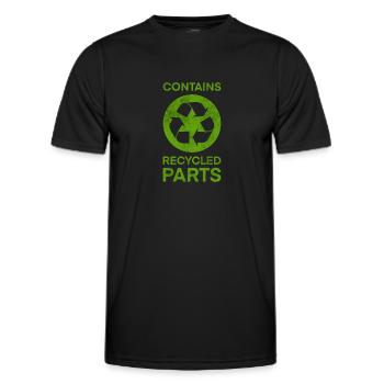 Transplantation Don d’organe de donneur de rein - T-shirt sport Homme - noir - Devant - AI Model Male 178 dark (178cm)