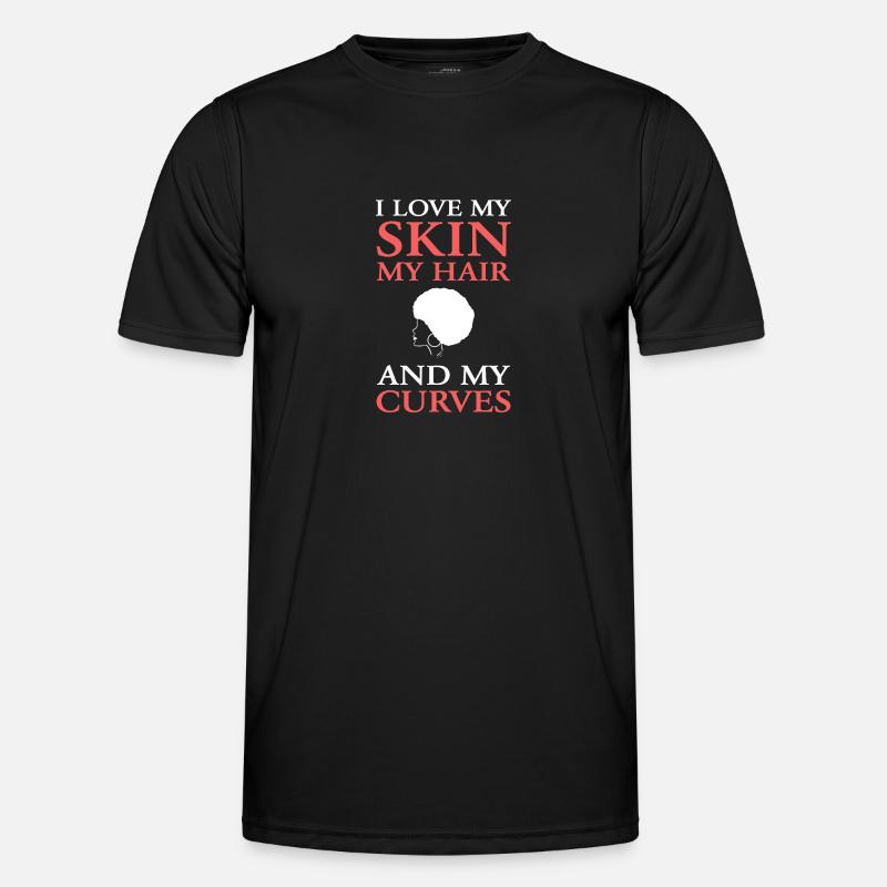 Afro Latina - Männer Funktions-T-Shirt - Schwarz