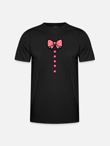 schleifchen - Männer Funktions-T-Shirt - Schwarz