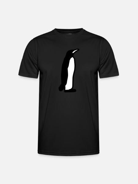 Pinguin Geschenk Geschenkidee - Männer Funktions-T-Shirt - Schwarz