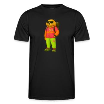 Mountain Scott - Scaling new heights - Männer Funktions-T-Shirt - Schwarz - Vorne - AI Model Male 178 dark (178cm)