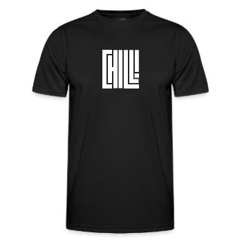 Chill - Männer Funktions-T-Shirt - Schwarz - Vorne - AI Model Male 178 dark (178cm)