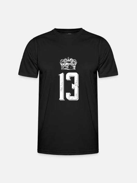 13 Number crown - Men's Functional T-Shirt - black