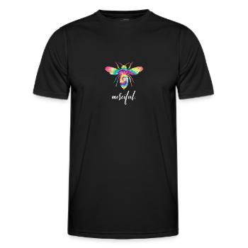 Tie Dye Bee Merciful Biene Be Merciful - Männer Funktions-T-Shirt - Schwarz - Vorne - AI Model Male 178 dark (178cm)