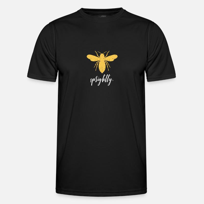 Gelb Bee Sprightly Biene Be Sprightly Männer Funktions-T-Shirt