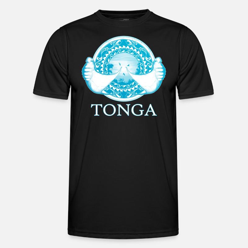 Tonga Mantarochen - Männer Funktions-T-Shirt - Schwarz