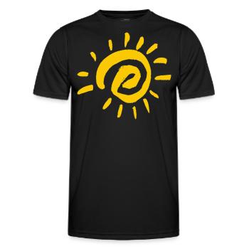 Die Sonne the Sun - Men's Functional T-Shirt - black - Front - AI Model Male 178 dark (178cm)