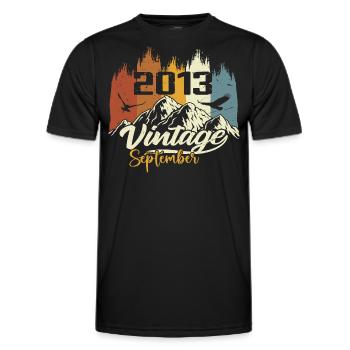 Legends Were Born In September 2013 Vintage 2013 - Männer Funktions-T-Shirt - Schwarz - Vorne - AI Model Male 178 dark (178cm)