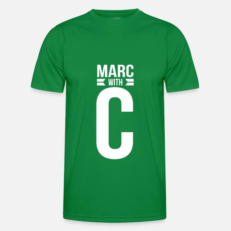 Marc with C First Name Gift Ideas Men's Functional T-Shirt