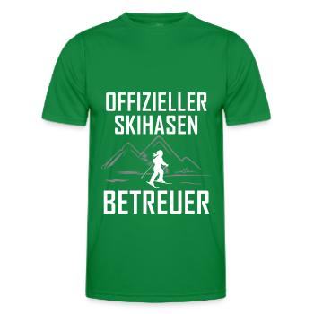 Skihasen Betreuer - (SK) - Männer Funktions-T-Shirt - Kelly Green - Vorne - AI Model Male 178 dark (178cm)
