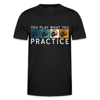 Baseball bat winner team USA - Men's Functional T-Shirt - black - Front - AI Model Male 178 dark (178cm)
