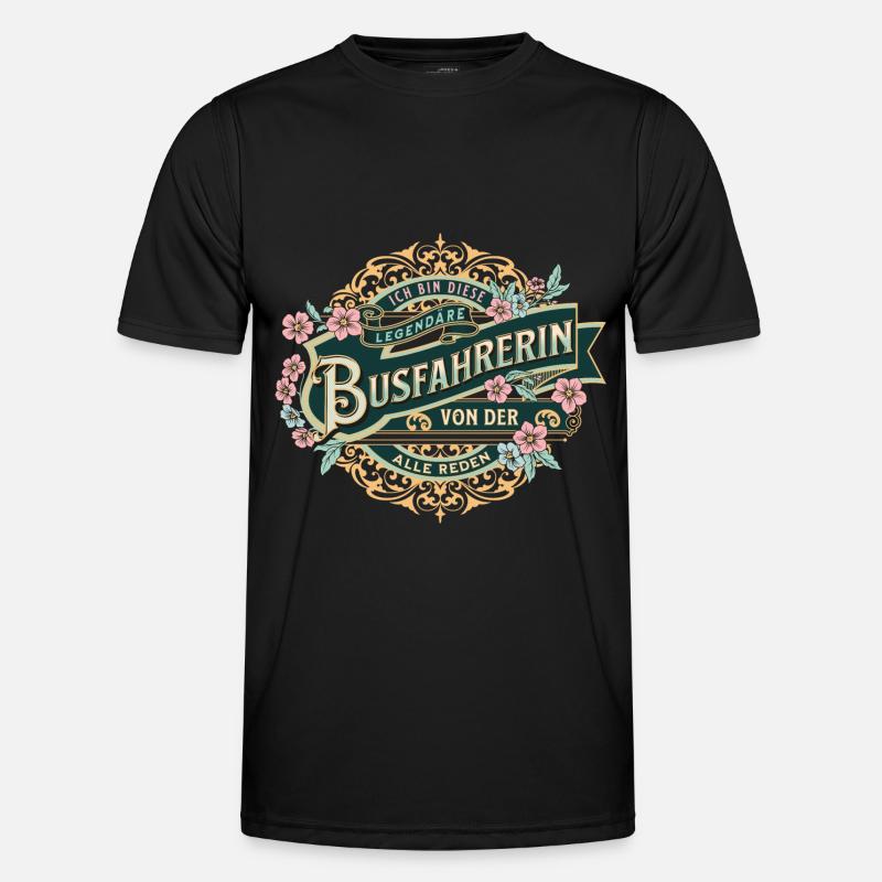 Bus driver I am this legendary bus driver - Men's Functional T-Shirt - black