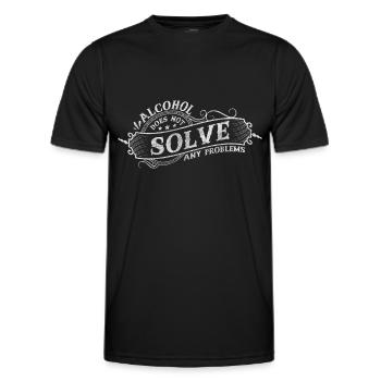 Beer Quitting Life - Men's Functional T-Shirt - black - Front - AI Model Male 178 dark (178cm)