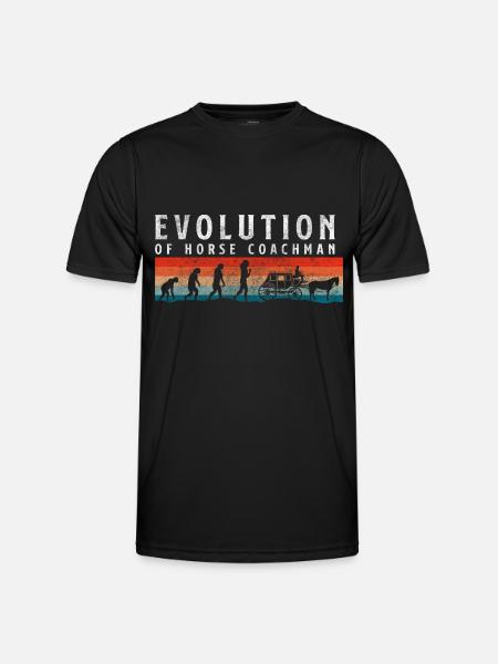 Pferdekutscher Pferd Ziel Kaltblüter - Männer Funktions-T-Shirt - Schwarz