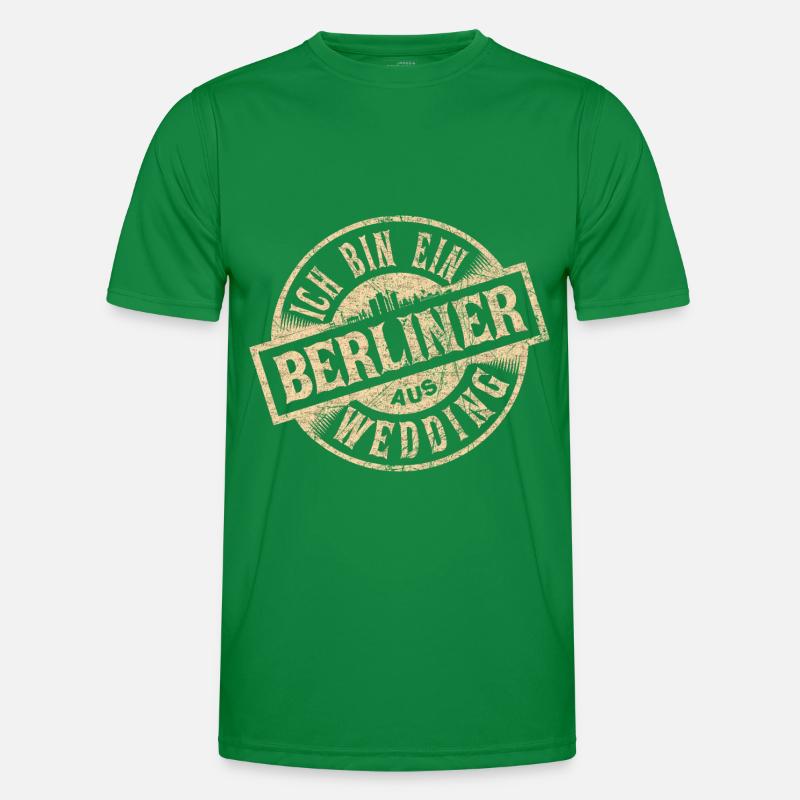 Ich bin ein Berliner aus Berlin Wedding Männer Funktions-T-Shirt