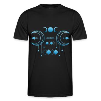 Zeichen Symbolik - Männer Funktions-T-Shirt - Schwarz - Vorne - AI Model Male 178 dark (178cm)