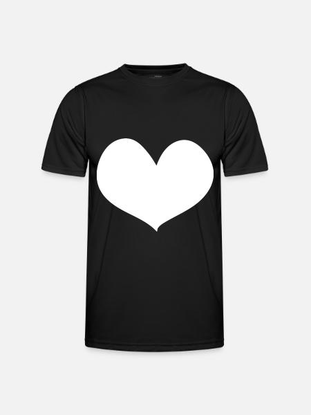 Heart - Trees - (2) - Men's Functional T-Shirt - black