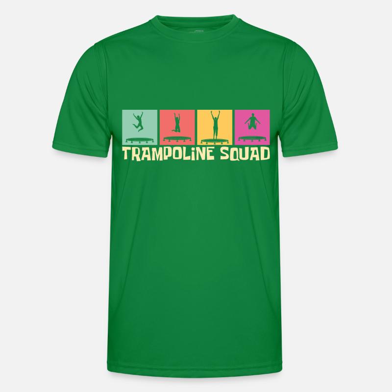 Trampoline Squad- Trampoline Geschenkidee Männer Funktions-T-Shirt