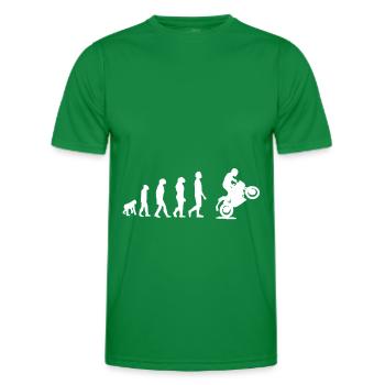 Motorrad Evolution Biker - Männer Funktions-T-Shirt - Kelly Green - Vorne - AI Model Male 178 dark (178cm)