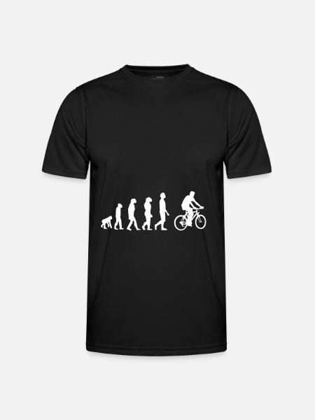 cycling bike evolution - Men's Functional T-Shirt - black