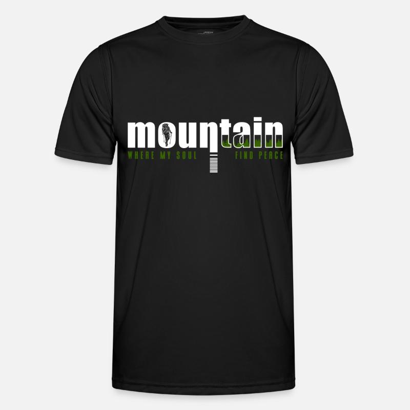 Mountaineering Summit Hobby Alps - Men's Functional T-Shirt - black