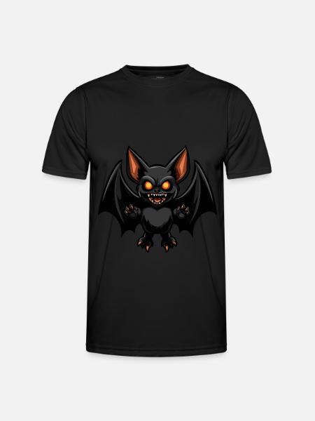 Bat Halloween Bloodsucker - Men's Functional T-Shirt - black