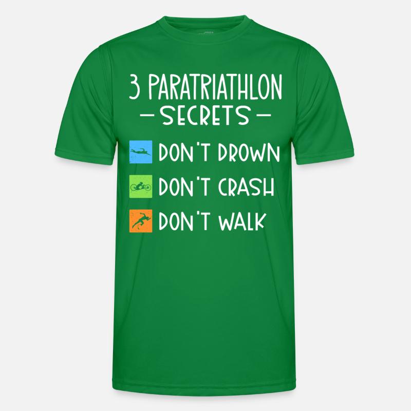 Paratriathlon secrets Do not drown, fall Men's Functional T-Shirt
