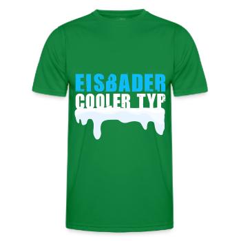 Eisbaden Eisbader cooler Typ Winterbaden - Männer Funktions-T-Shirt - Kelly Green - Vorne - AI Model Male 178 dark (178cm)