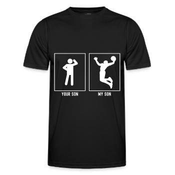 Your Son - Mon fils - Basketball Slam Dunk - T-shirt sport Homme - noir - Devant - AI Model Male 178 dark (178cm)