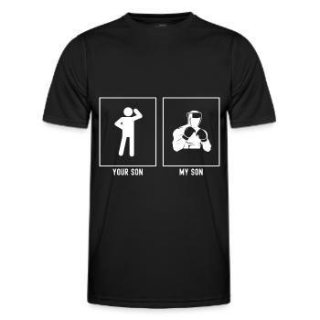 Votre fils - Mon fils - Boxing Fighter Vector - T-shirt sport Homme - noir - Devant - AI Model Male 178 dark (178cm)