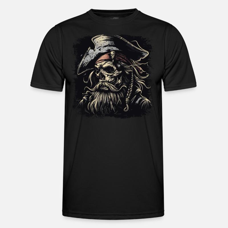 Piratenschädel Männer Funktions-T-Shirt