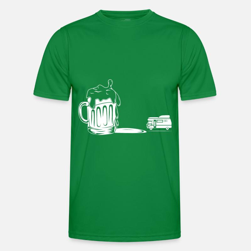 Bier - Camping Van - Männer Funktions-T-Shirt