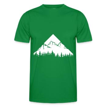 Montagne - (29) - T-shirt sport Homme - vert - Devant - AI Model Male 178 dark (178cm)
