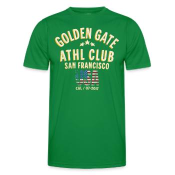 Golden gate athletic club - T-shirt sport Homme - vert - Devant - AI Model Male 178 dark (178cm)