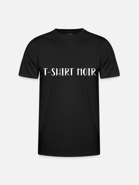 Carré noir - T-shirt sport Homme - noir
