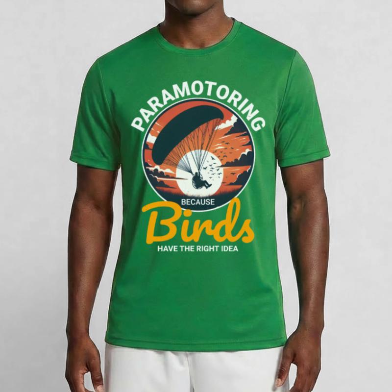 Paramotor Pilot Paramotoring Powered Paraglider Men's Functional T-Shirt