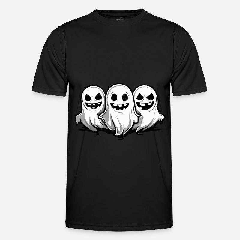 Ghosts Halloween Ghost - Men's Functional T-Shirt - black
