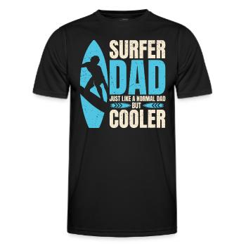 surfer Dad Like A Regular Dad But Cooler - T-shirt sport Homme - noir - Devant - AI Model Male 178 dark (178cm)