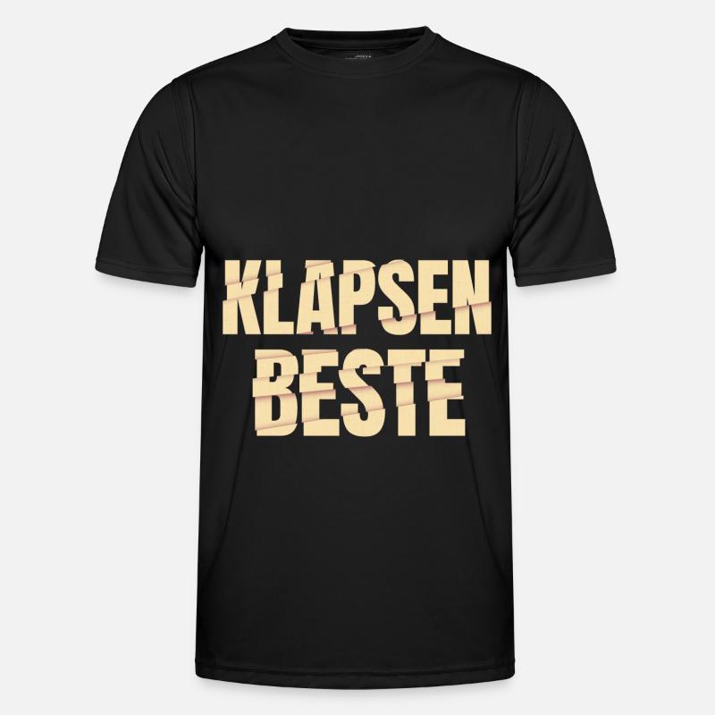 Klapsenbeste Klapse Psychiatrie Sprüche Geschenk - Männer Funktions-T-Shirt - Schwarz