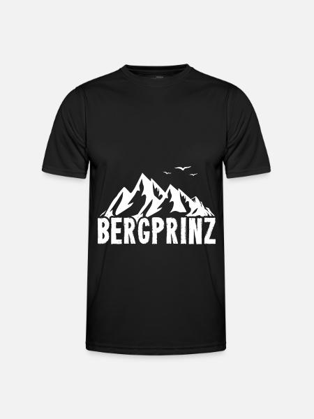 Bergprinz - (b) (2) - Männer Funktions-T-Shirt - Schwarz