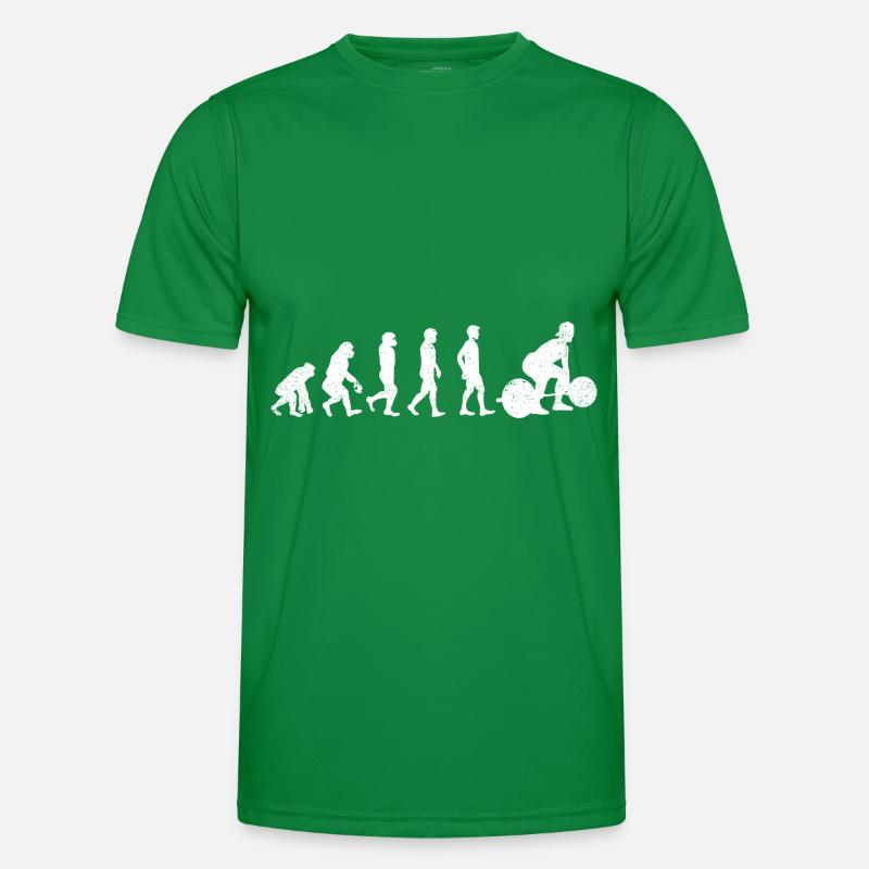 Deadlifting Evolution Gym Männer Funktions-T-Shirt