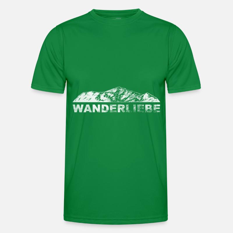 Wanderliebe - (2) Männer Funktions-T-Shirt