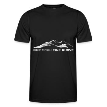 Nur Noch Eine Kurve - - Männer Funktions-T-Shirt - Schwarz - Vorne - AI Model Male 178 dark (178cm)